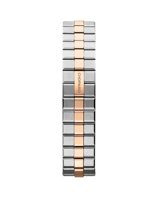 Chopard Gray Rose Gold And Stainless Steel Alpine Eagle Watch 33mm