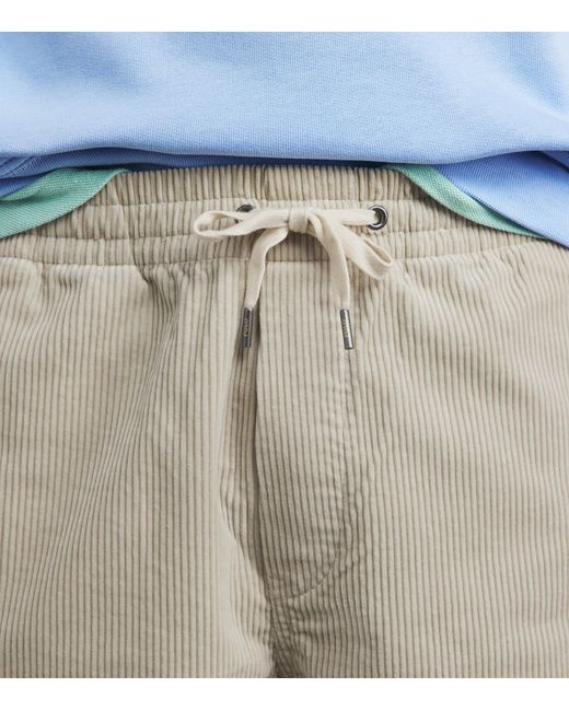 Polo Ralph Lauren Gray Cotton Corduroy Prepster Shorts for men