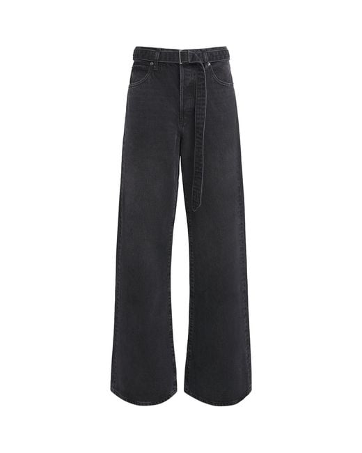 FRAME Blue Belted The Loose Jeans