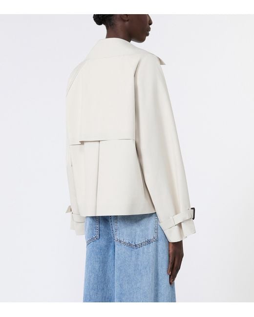 Weekend by Maxmara White Cropped Trench Jacket