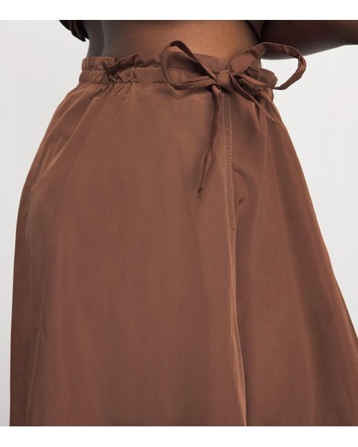 Nadine Mos Brown Technical Midi Skirt