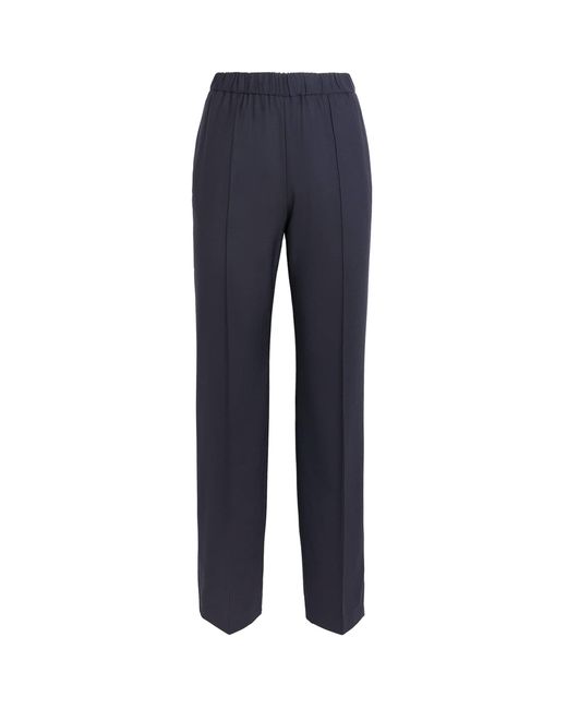 Fabiana Filippi Blue Wool-Blend Gubbio Tailored Trousers