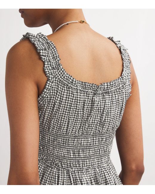 strapless open back dress Posse Emma Shift Mini Dress in Red Gingham – Leigh's of Breton Village