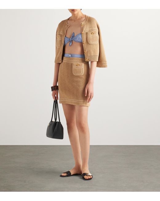 Prada Natural Cotton Cardigan