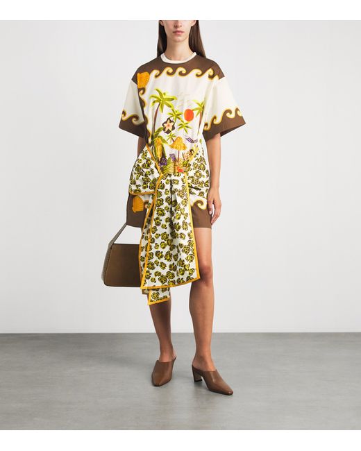 ALÉMAIS Metallic Cotton Island Cove Tunic Dress
