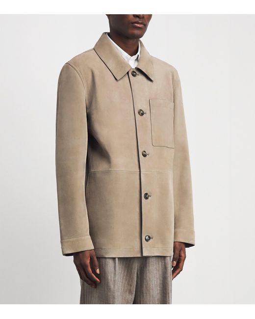 Yves Salomon Natural Suede Overshirt for men