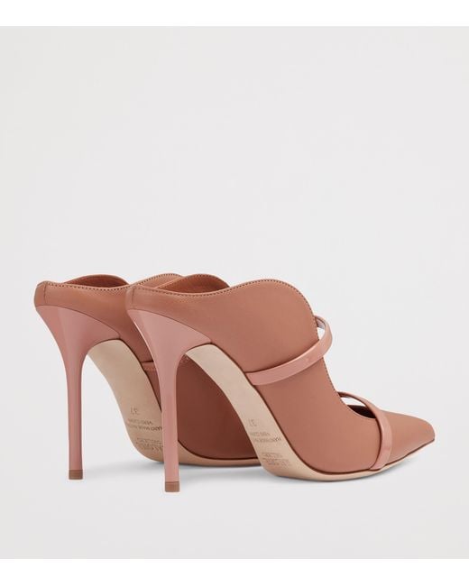 Malone Souliers Pink Leather Maureen Mules 100