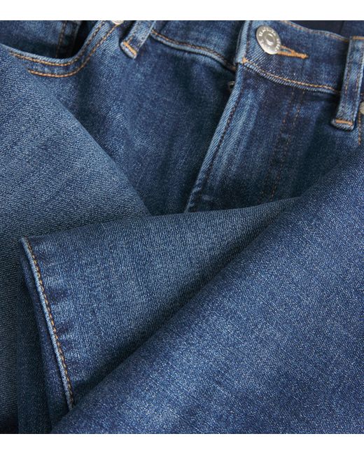 Veronica Beard Blue Crosbie Wide-Leg Jeans