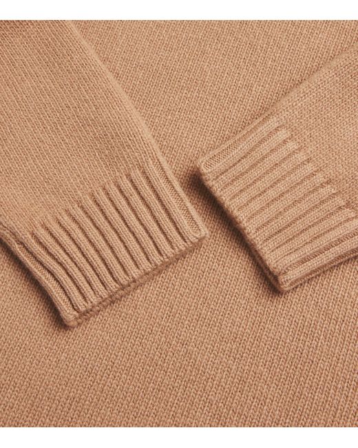 Weekend by Maxmara Brown Virgin Wool High-Neck Sweater