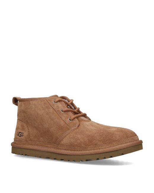 Ugg Brown Suede Neumel Lace-Up Boots for men