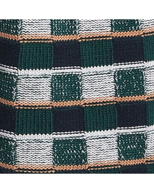 Casablanca Green Cotton Crochet Mosaic Shorts