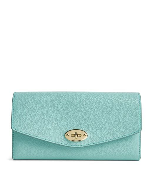 Mulberry Blue Leather Darley Wallet