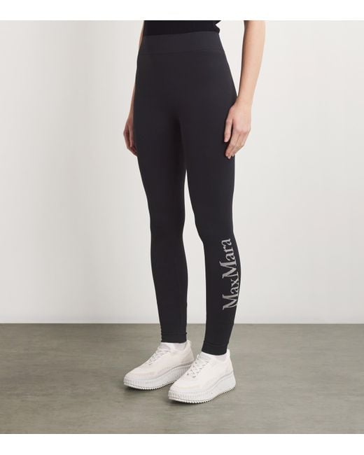 Max Mara Black Footless Tights