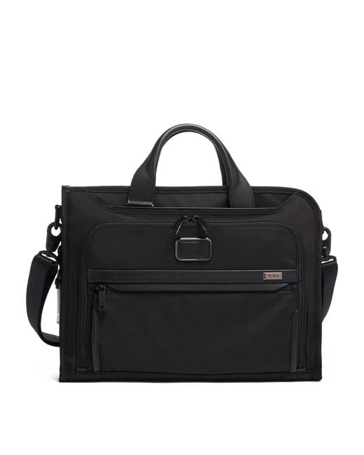 Tumi Alpha 3 Slim Deluxe Portfolio in Black for Men | Lyst UK