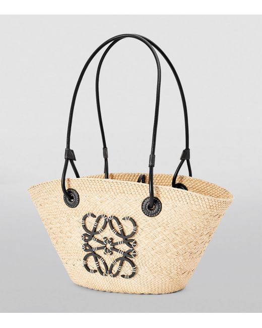 Loewe Natural X Paula's Ibiza Small Woven Anagram Basket Bag