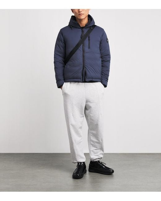 Canada Goose Blue Down Lodge Hooded Jacket for men
