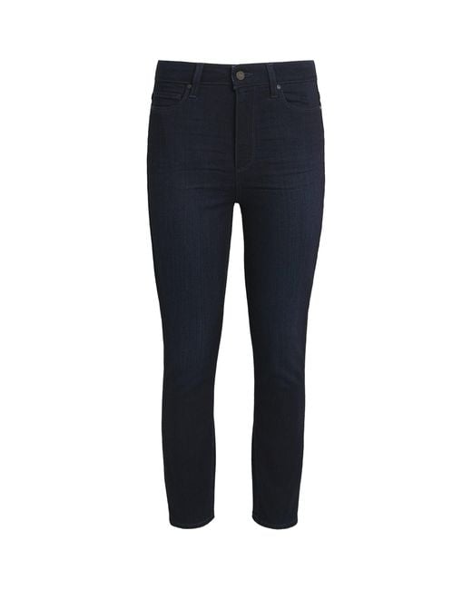 PAIGE Blue Margot Cropped Jeans