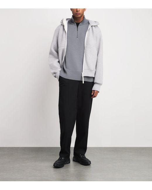 Canada Goose Gray Rosseau Quarter-Zip Sweater for men