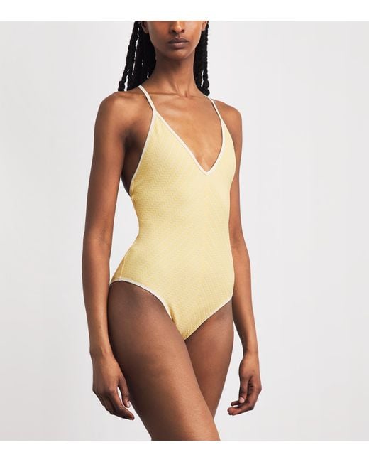 Eres Yellow Jacquard Lounge Swimsuit