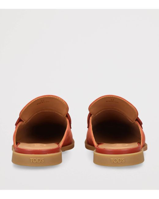 Tod's Brown Suede Slippers