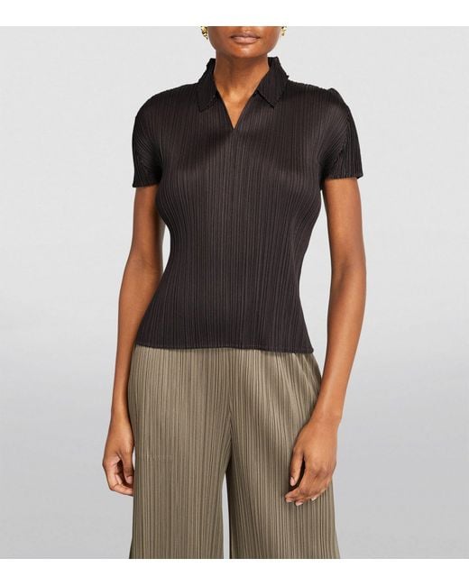 Pleats Please Issey Miyake Black Monthly Colors April Shirt