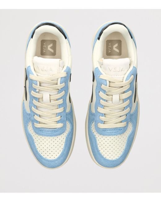 Veja Blue Leather V-10 Sneakers