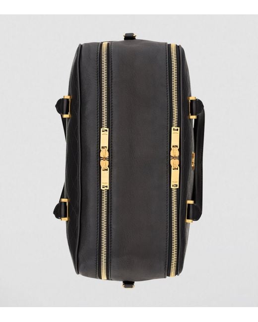 Saint Laurent Black Lambskin Lyia Duffle Bag (16cm)