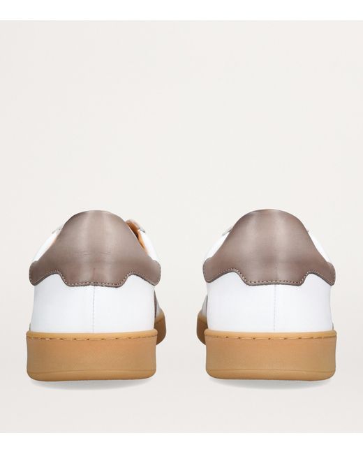 Magnanni Shoes White Leather Kaido Sneakers for men