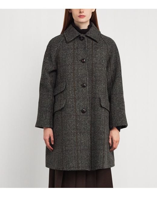 Weekend by Maxmara Gray Prince Of Wales Check Coat