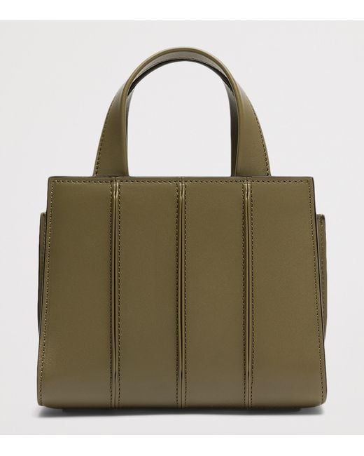 Max Mara Green Micro Whitney Top-Handle Bag