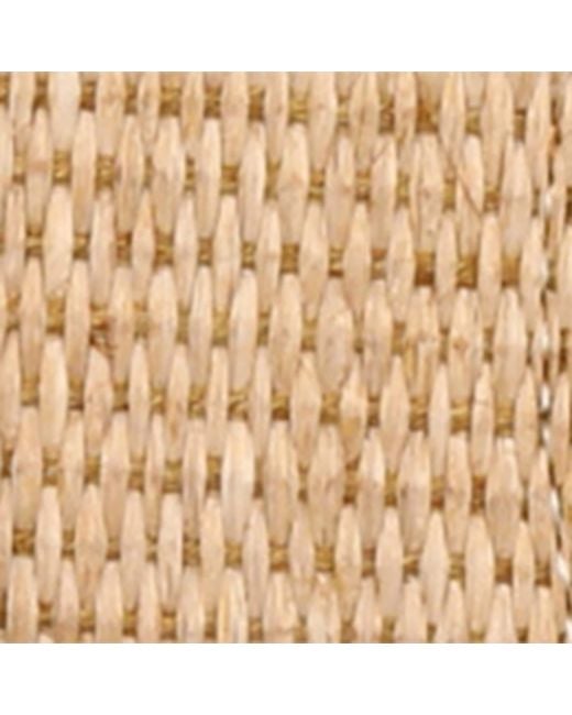 Staud Brown Suede-Raffia Freja Thong Flip Flops
