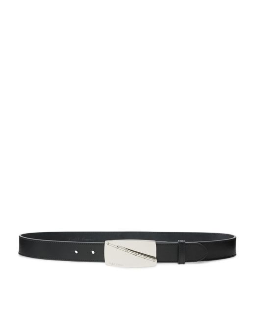 Ralph Lauren Black Leather Buckle Belt