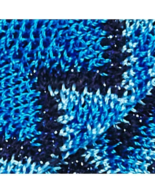 Missoni Blue Zigzag Scrunchie