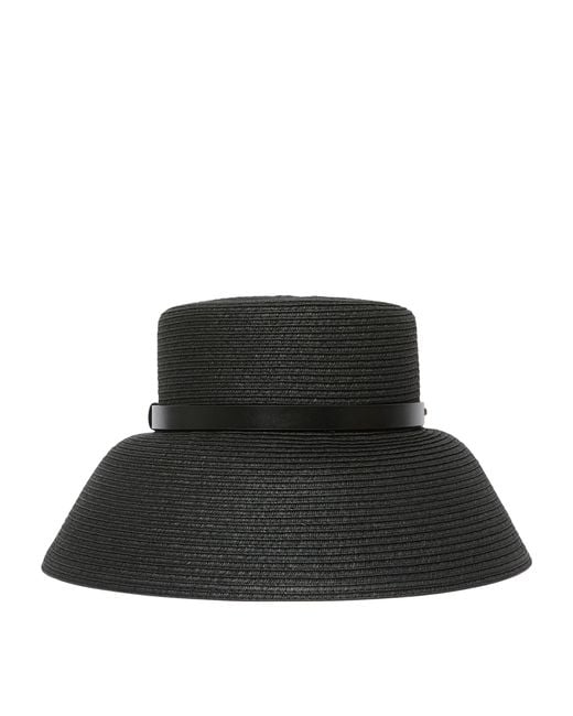 Max Mara Black Wide-Brim Hat