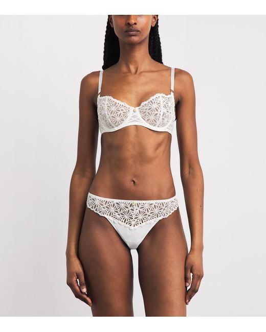 Aubade White Lace Secret Memories Tanga Briefs