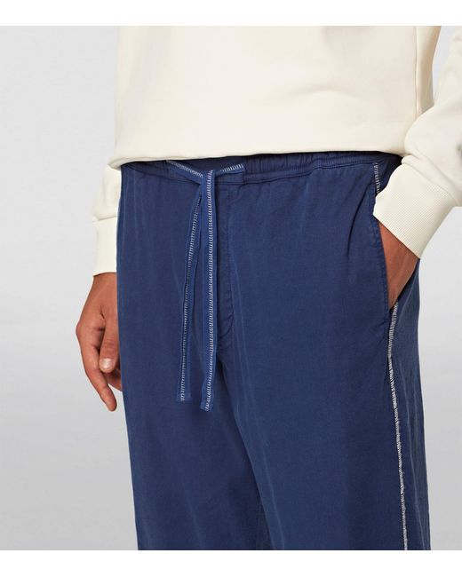 Orlebar Brown Blue Linen-blend Sonoran Trousers for men