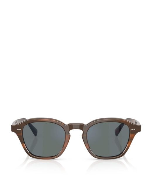 Oliver Peoples Gray Square Eyles Sunglasses