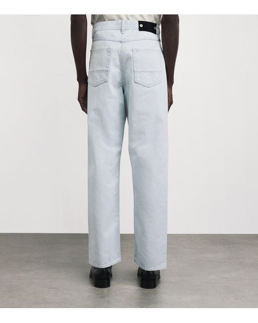 Stone Island Blue Ultra-Bleached Loose-Fit Jeans for men