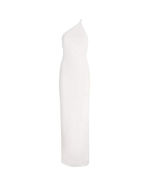 Solace London White Crepe Alexandra Maxi Dress