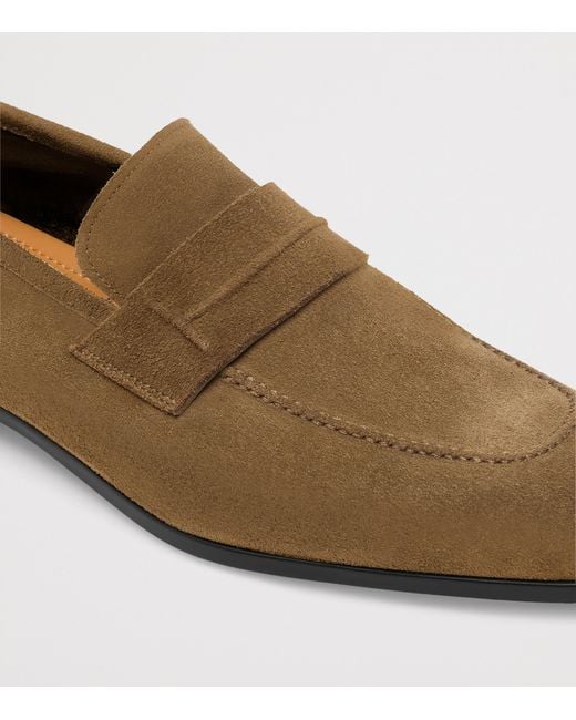 Tom Ford Brown Suede Loafers for men
