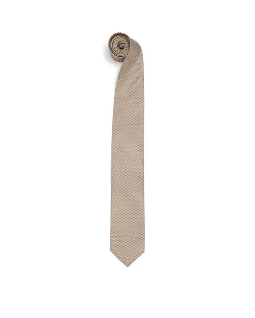 Eton of Sweden White Silk Geometric Tie for men