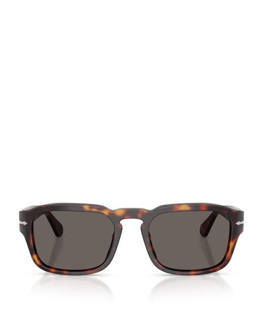 Persol Gray Tortoiseshell Pillow Sunglasses