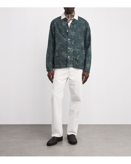 Polo Ralph Lauren Green Woven Print Overshirt for men
