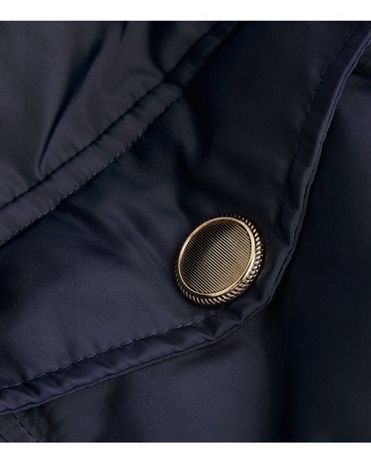 Sandro Blue Quilted Padded Jacket