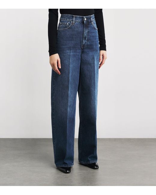 Totême Blue Wide-Leg Jeans