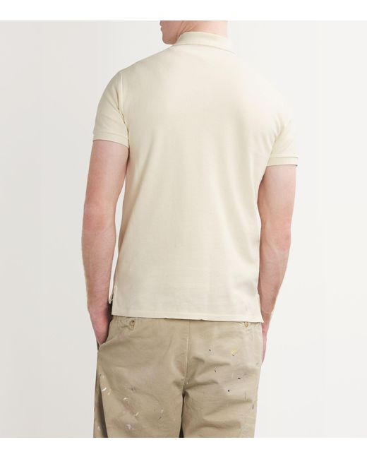 Polo Ralph Lauren White Cotton Mesh Slim-fit Polo Shirt for men