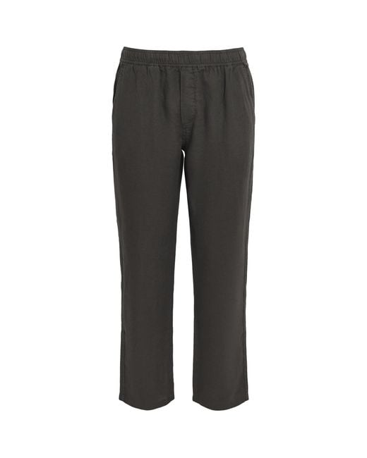 Samsøe & Samsøe Gray Organic Cotton-Blend Jabari Straight Trousers for men