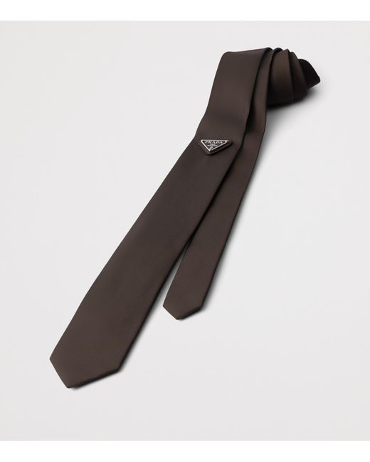 Prada White Re–Nylon Tie for men