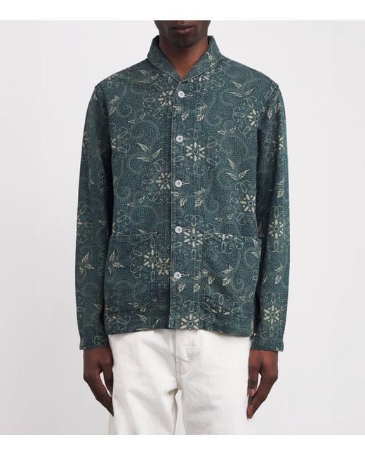 Polo Ralph Lauren Green Woven Print Overshirt for men