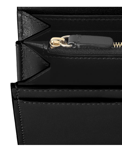 Cartier Black Calfskin Panthère De Wallet